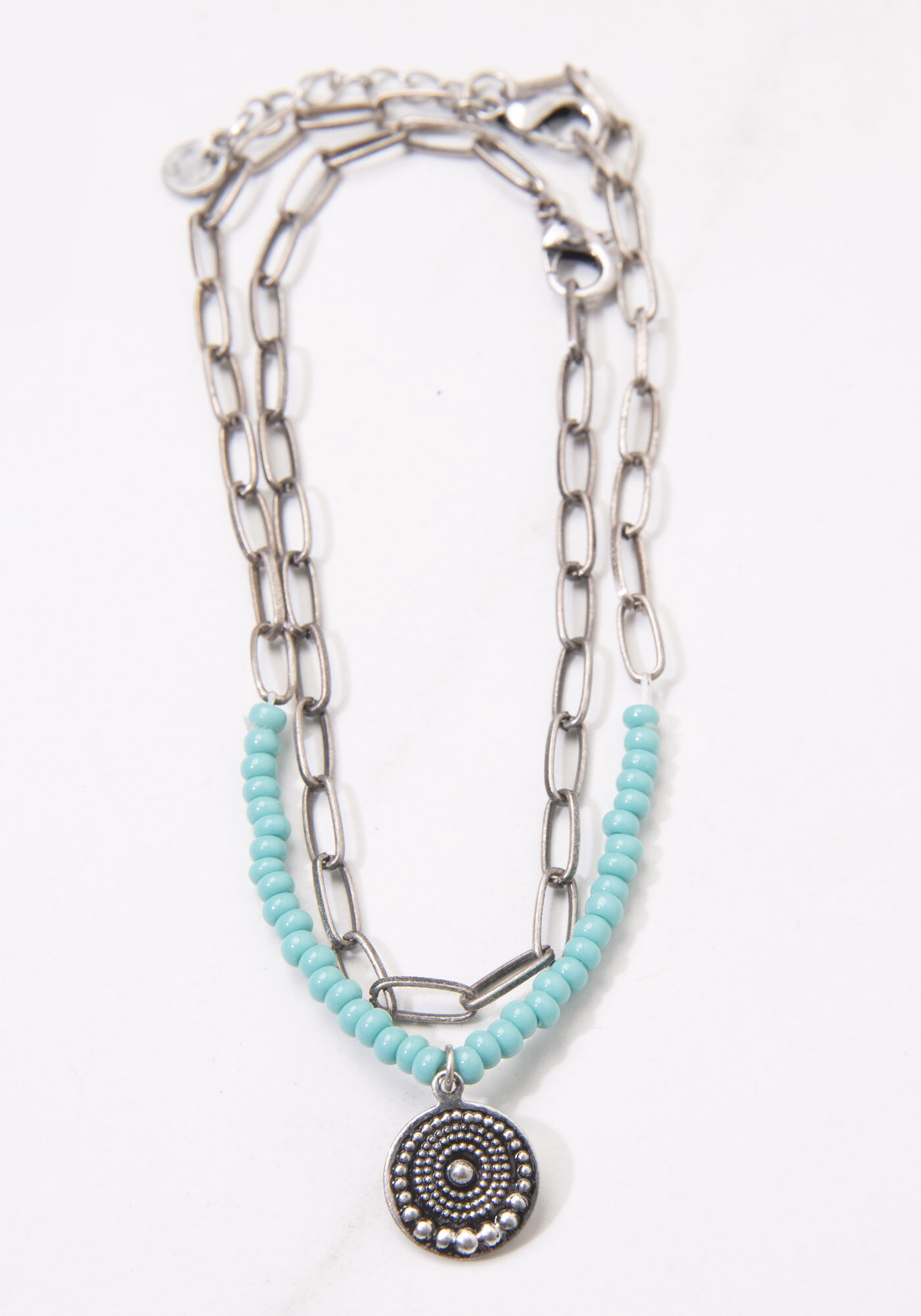 anklet 2 layer with blue details