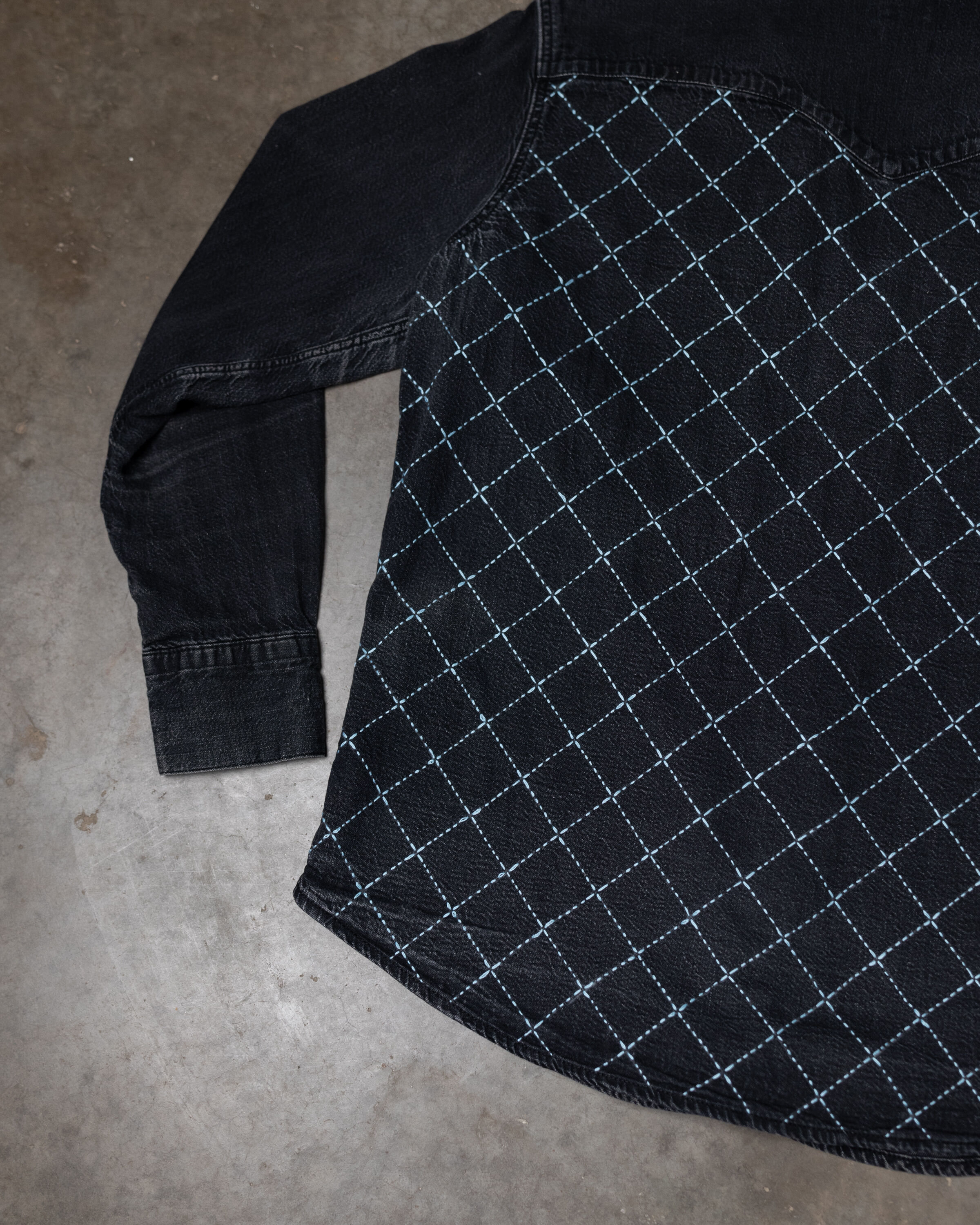 levi's pearl snap denim shirt Image 6