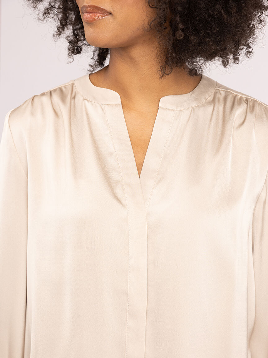 lea satin shirt Image 5