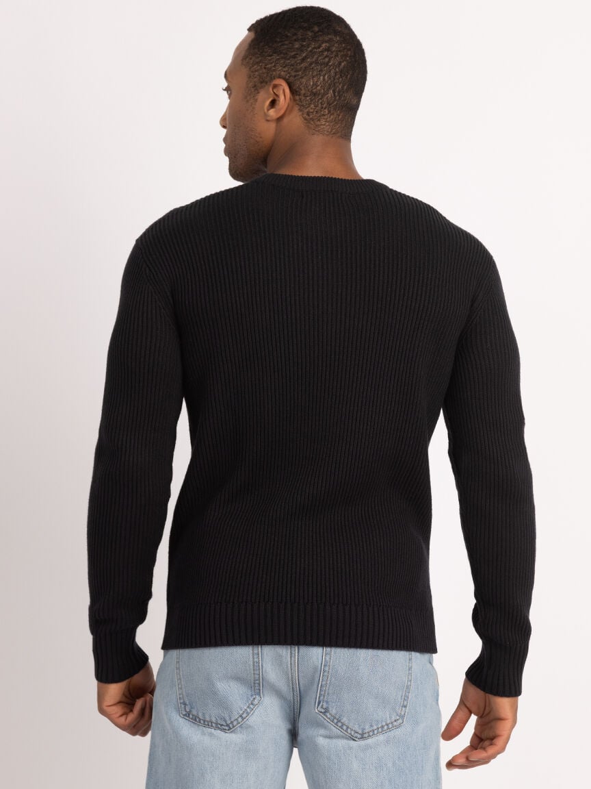 derek washed ribbed crewneck
