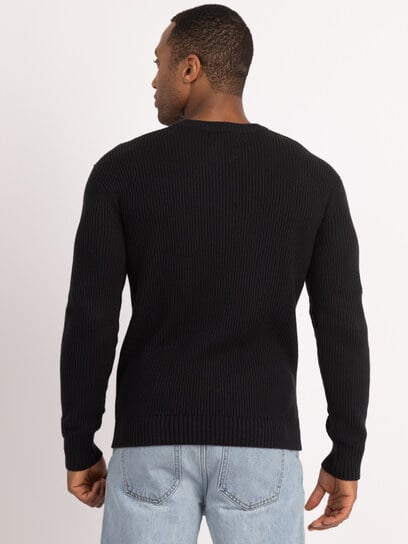 derek washed ribbed crewneck derek washed ribbed crewneck