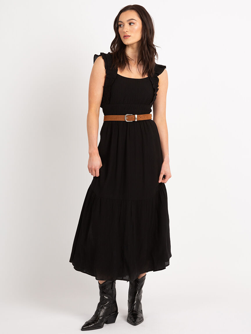 gretchen tiered ruffled strap maxi Image 2