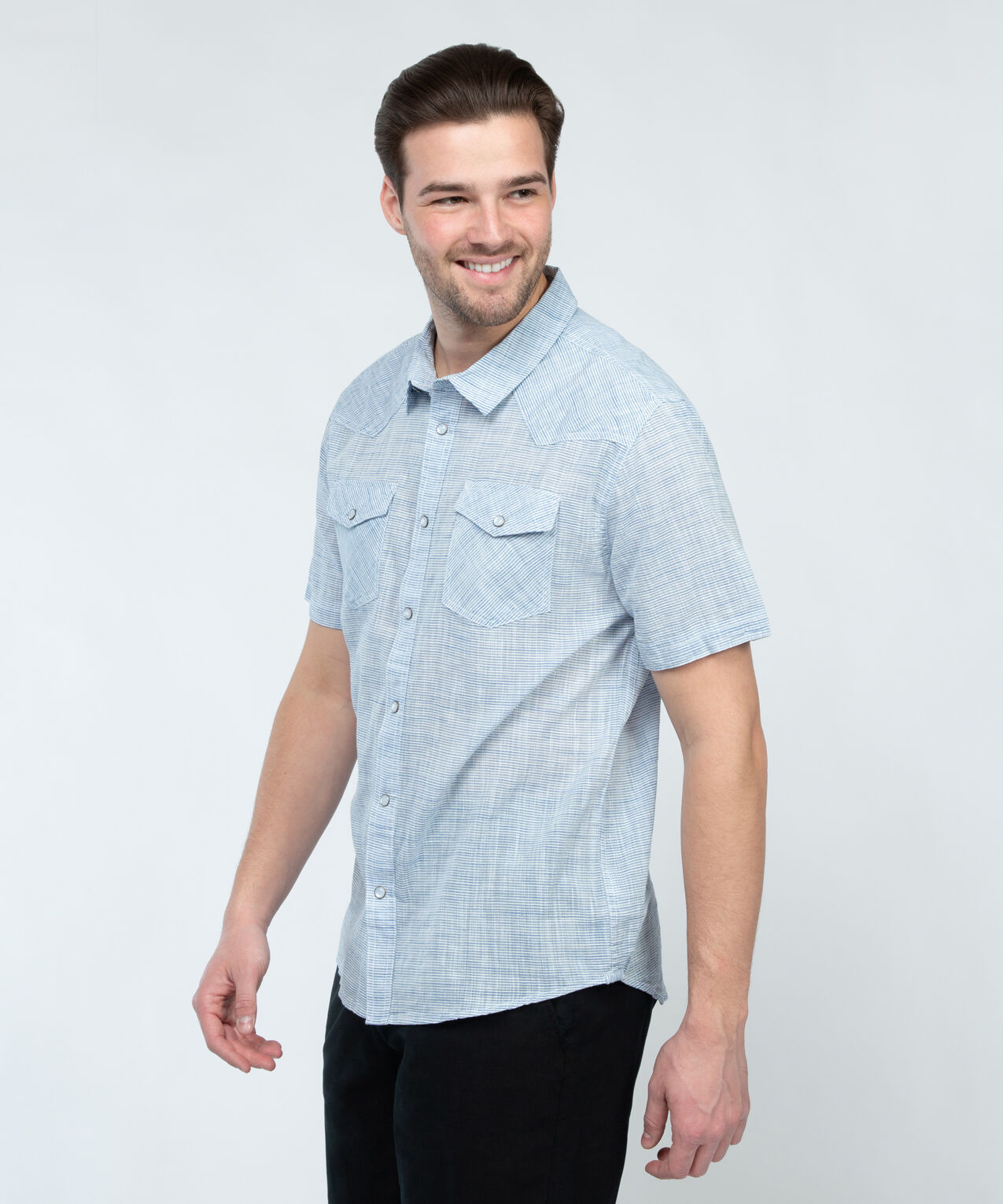 snap front shirt selkirk Image 3