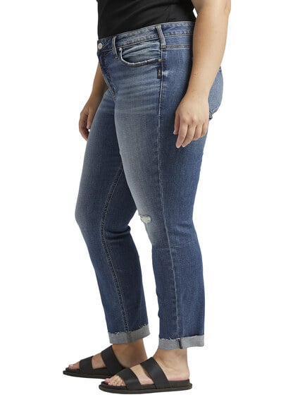 suki mid rise slim straight leg jeans Image 3