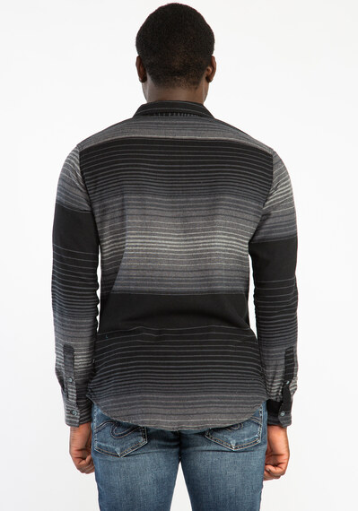 westlake strip hooded flannel shirt Image 2