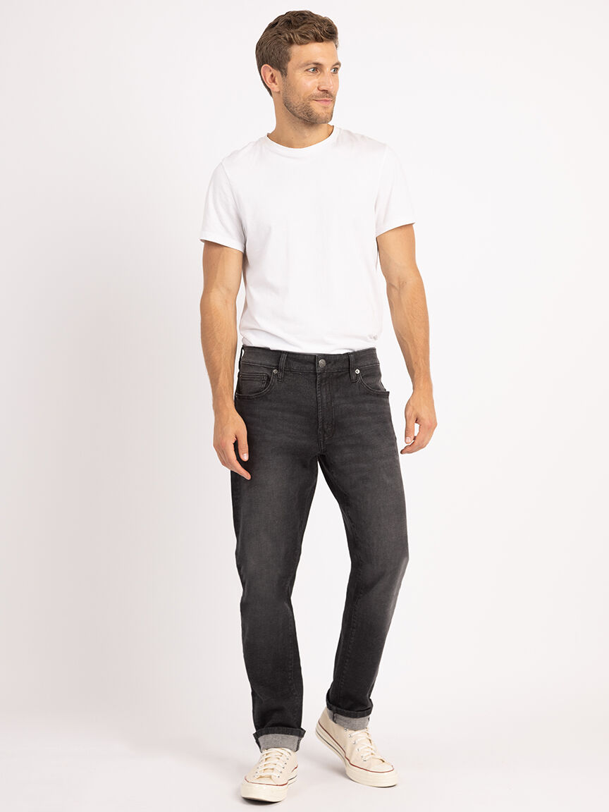 damon athletic straight washed black Image 1