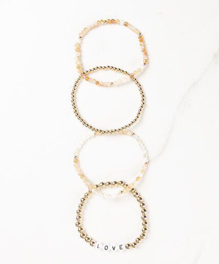 4 row stretch beaded bracelet Image 4
