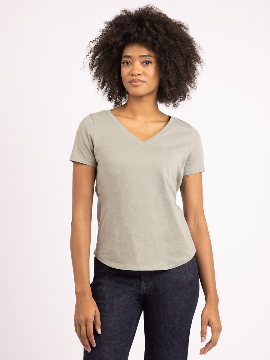 vickie v neck t-shirt Image 1