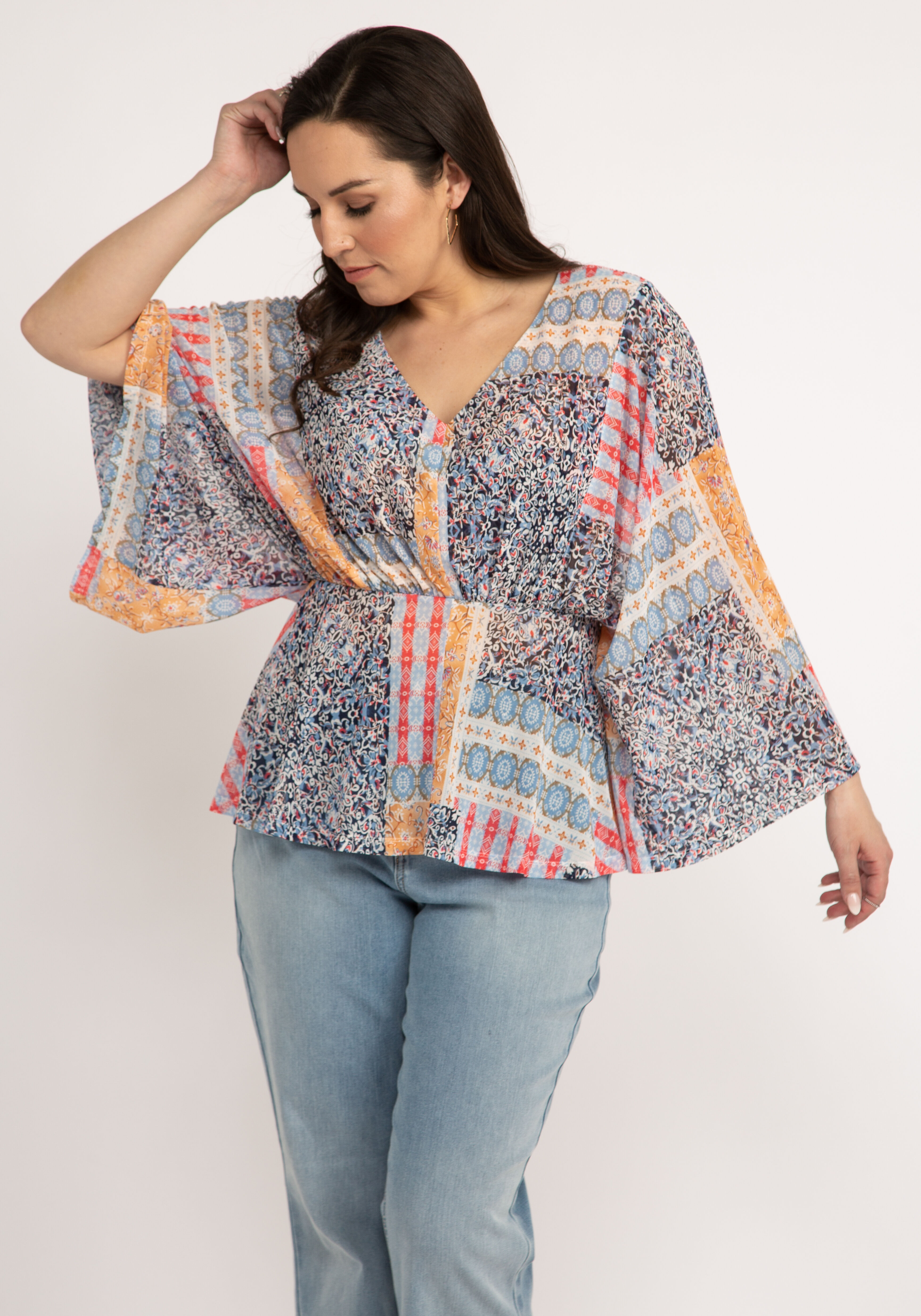 miley mesh wide sleeve top Image 3