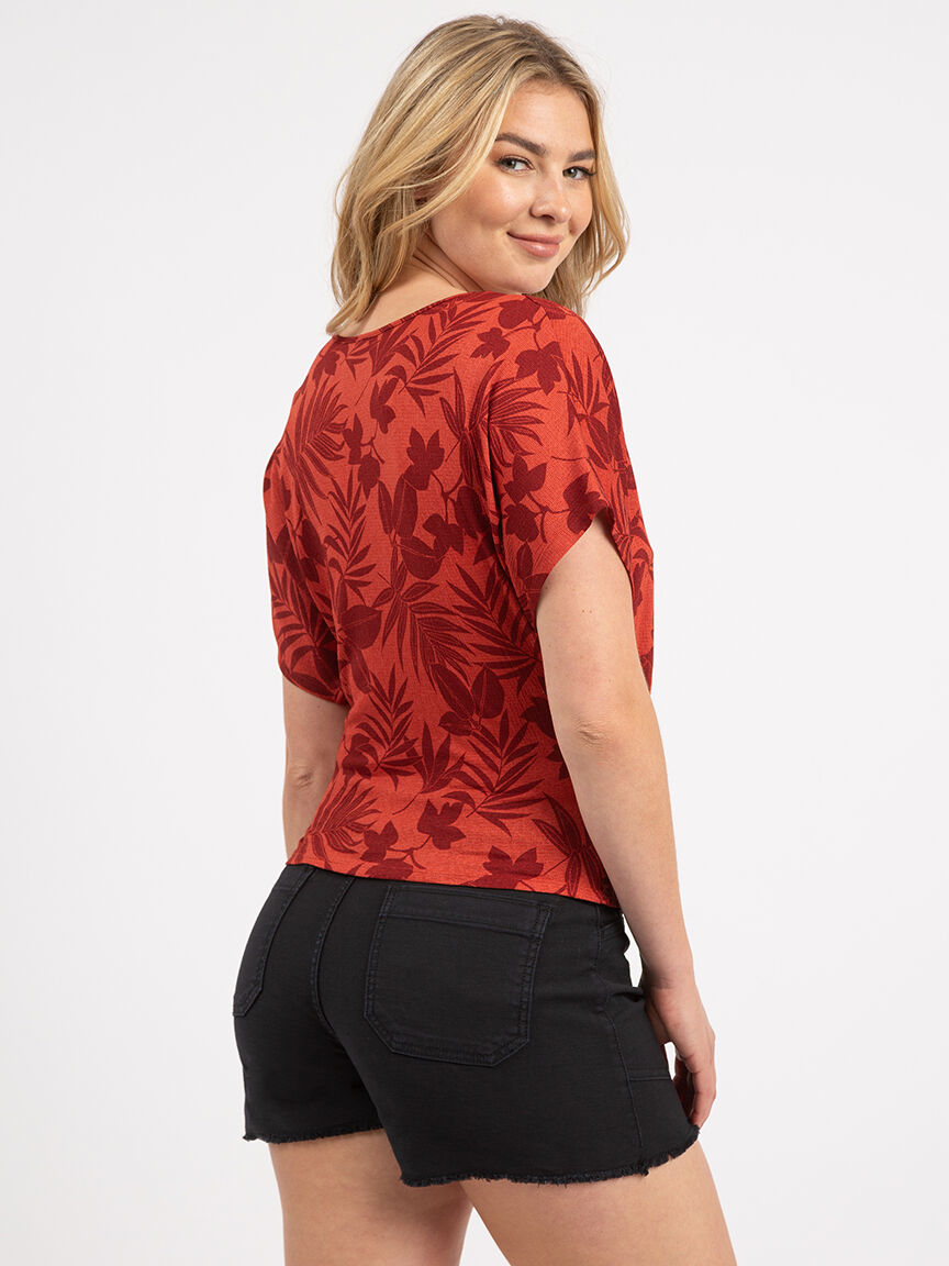 v-neck batwing top Image 3