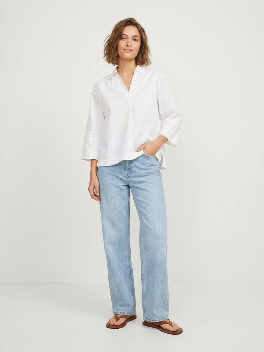 caro poplin blouse