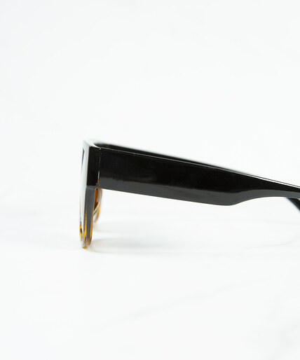 thick frame ombre sunglasses Image 2