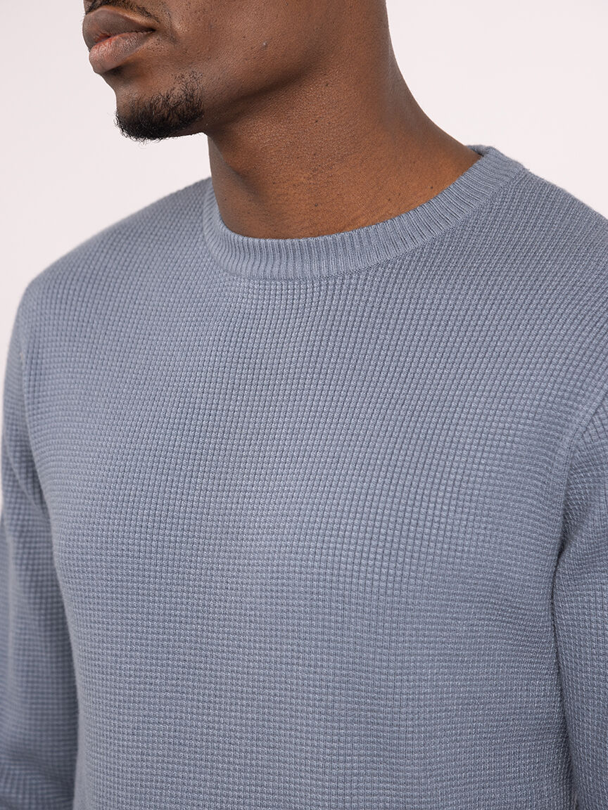 austin waffle stitch crewneck Image 4