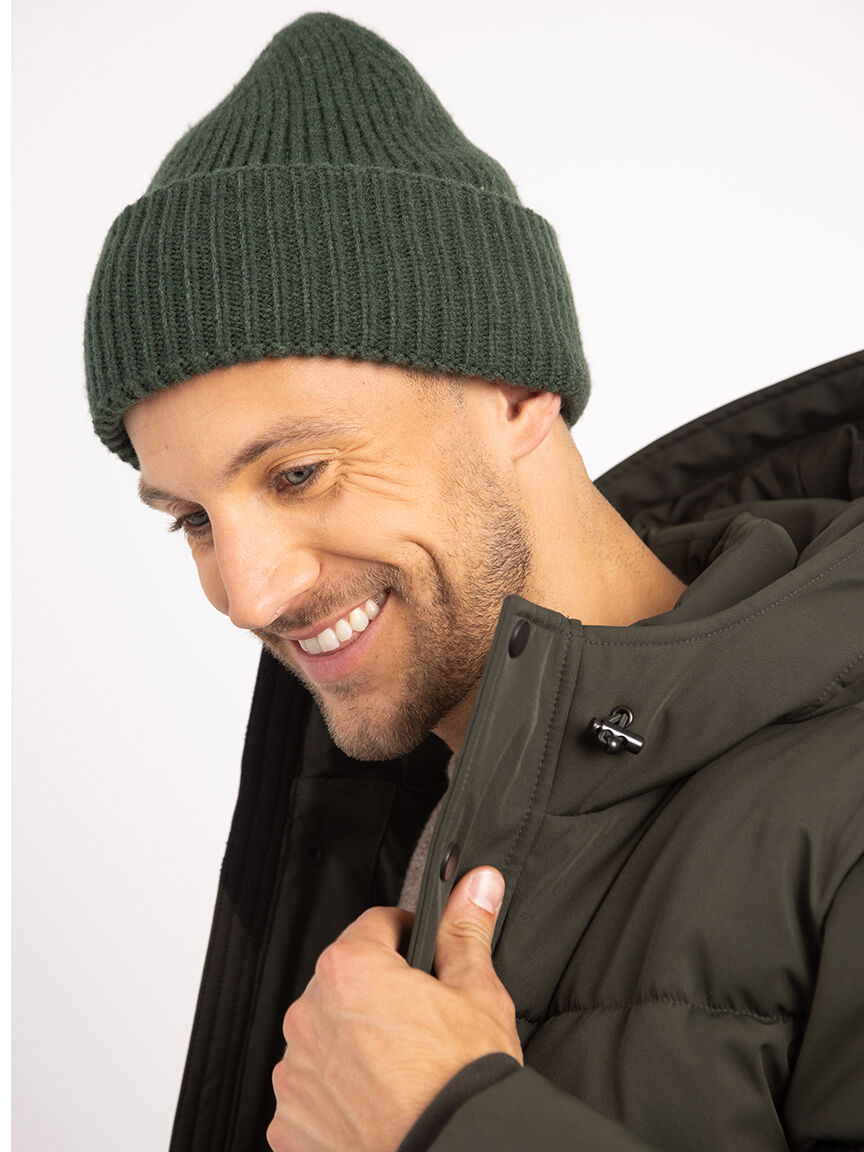 thick ribbed winter beanie Image 3