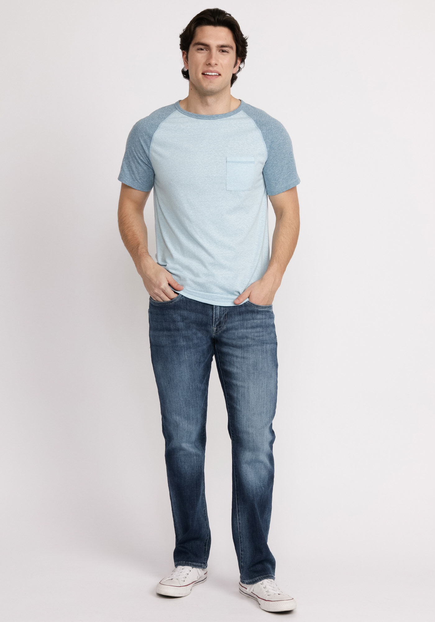 aaron snow wash pocket t-shirt Image 3