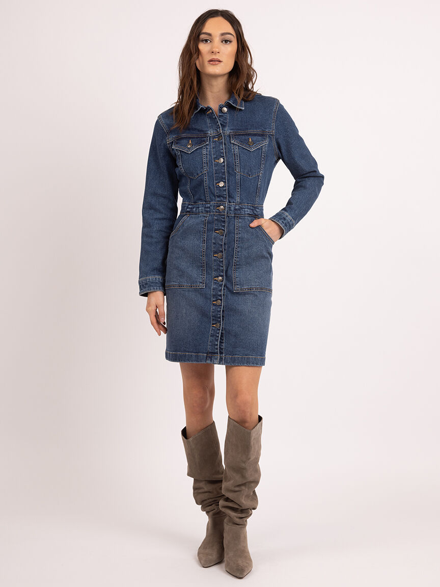 senna knee length dress Image 5