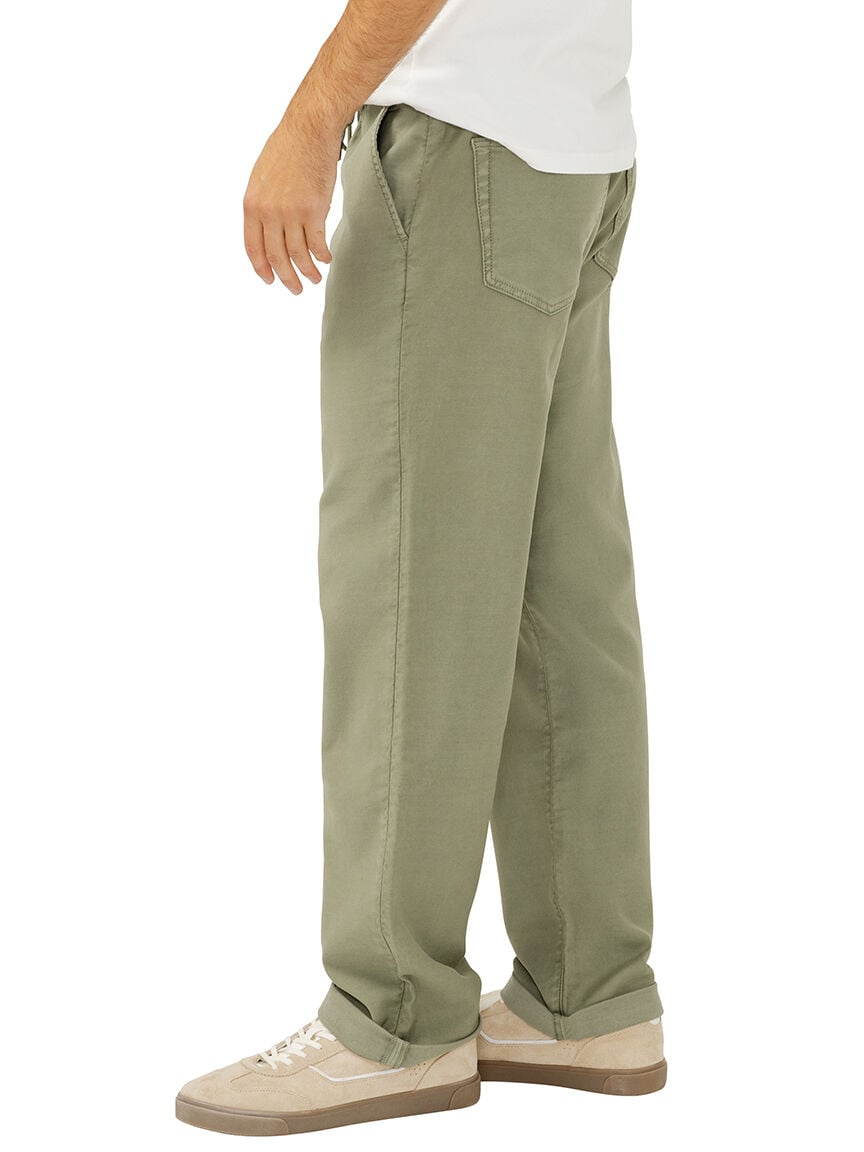 Relaxed Fit Trouser Leg Knit Flex Jeans