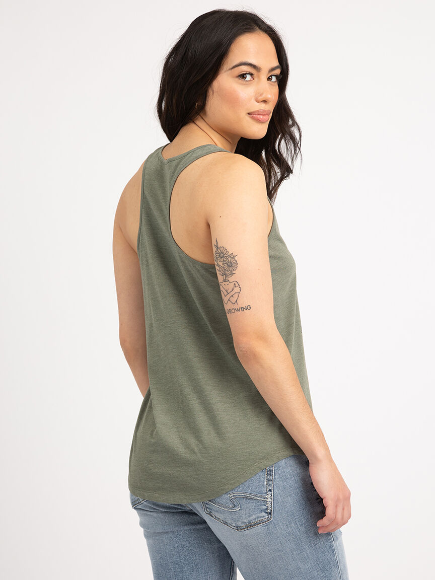 rose graphic tank top Image 3