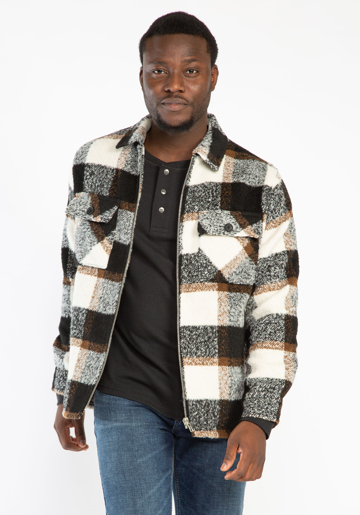 plaid shirt jacket Image 4