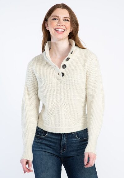 henly mock neck popover sweater Image 1
