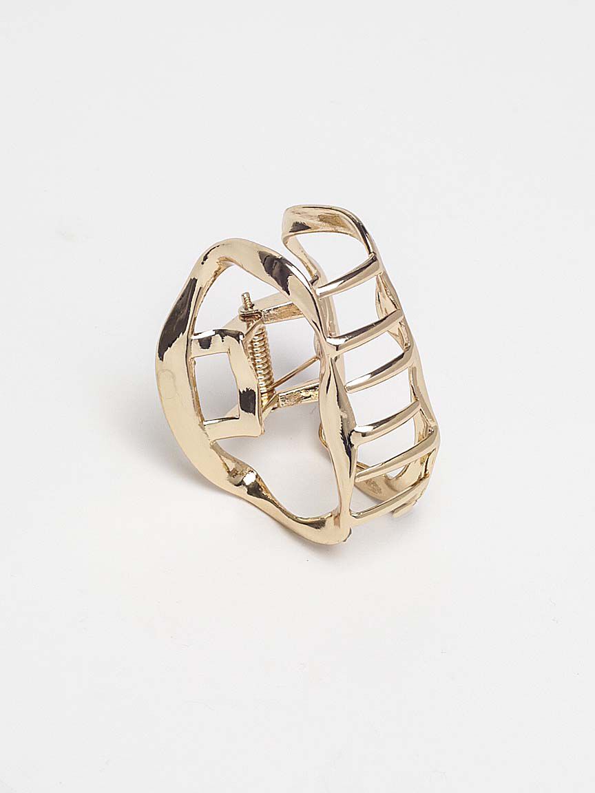 organic shape metal hair clip Image 4