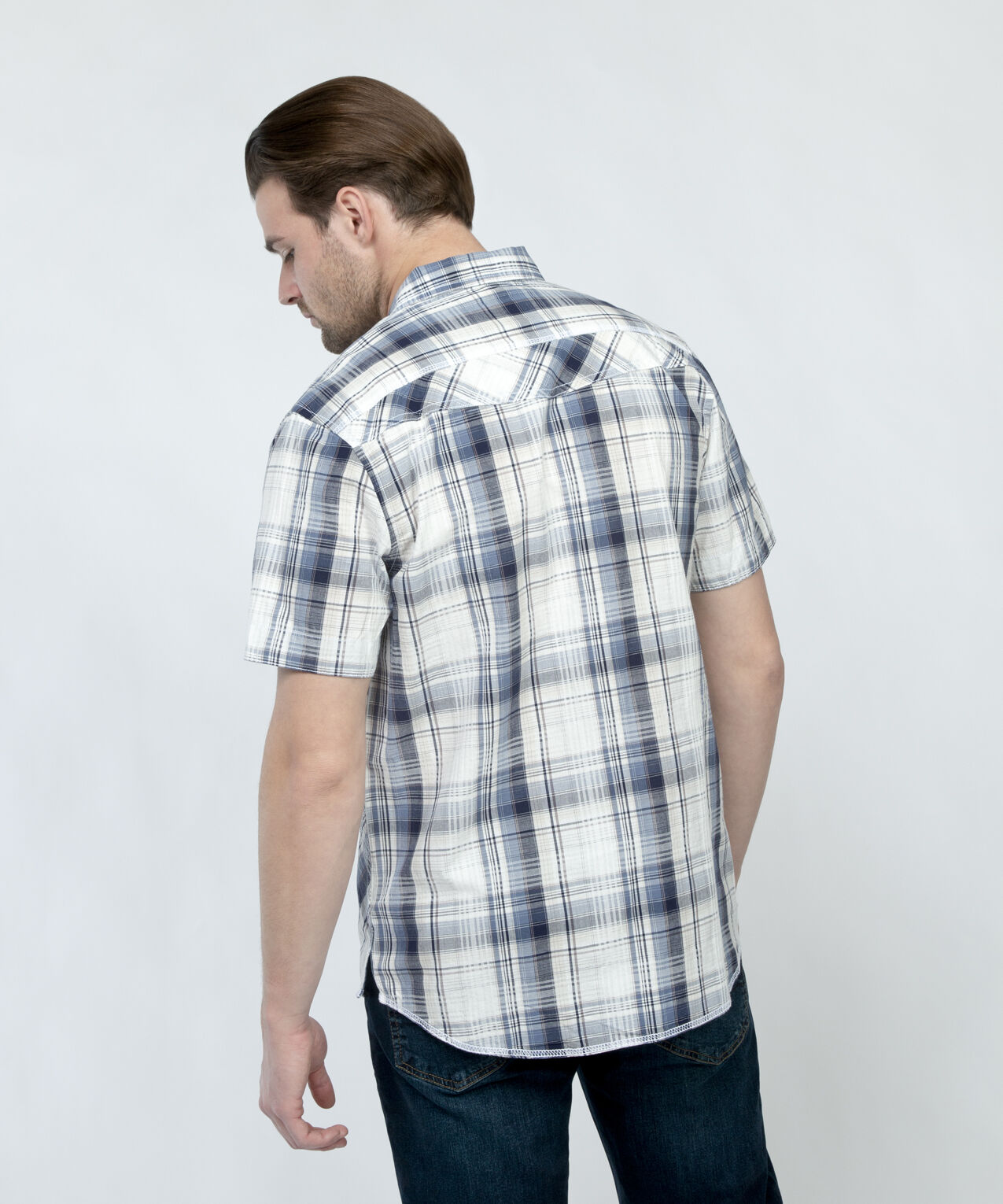 plaid snap front shirt trutch Image 2