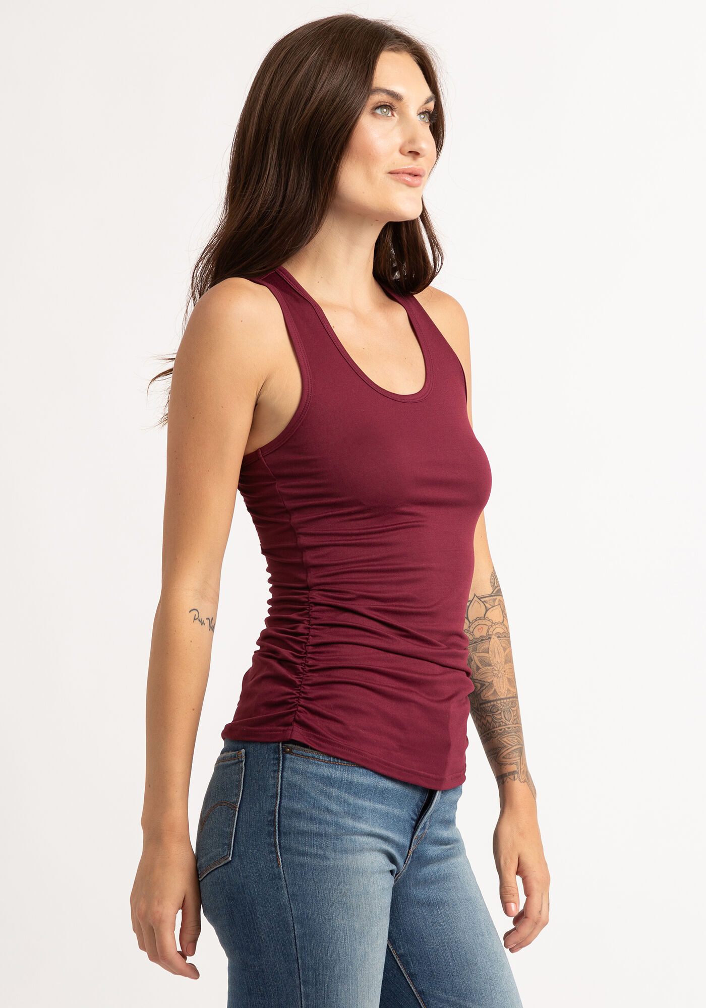 scoop neck tank top Image 4