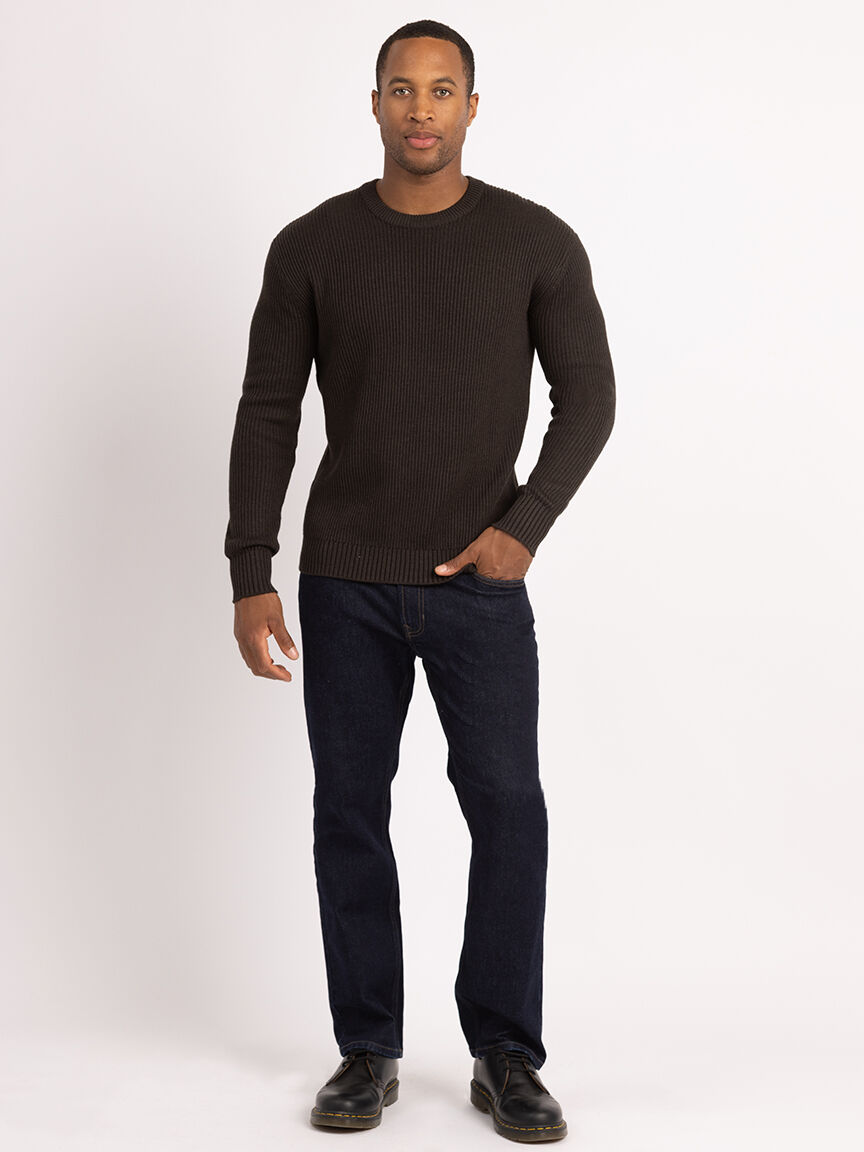 derek washed ribbed crewneck Image 2