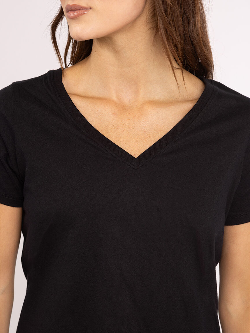 vickie v neck t-shirt Image 5