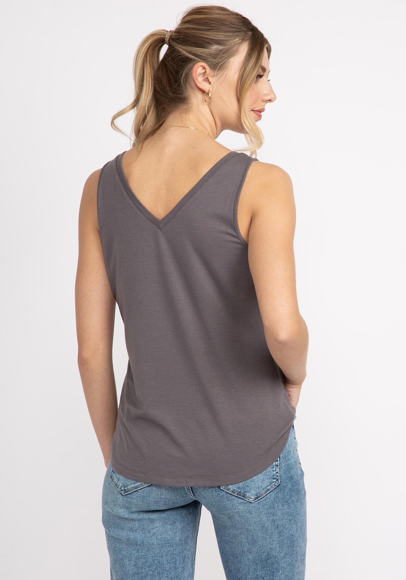 tammi double v-neck tank top Image 2