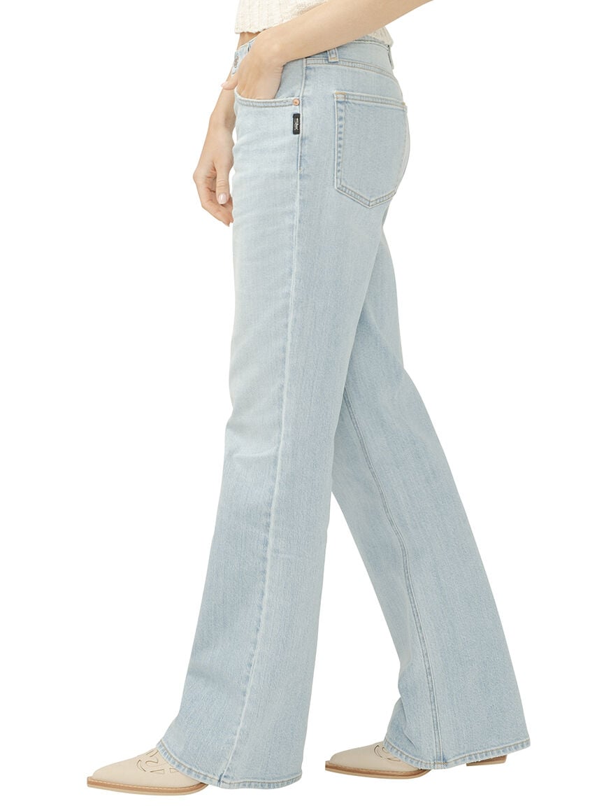 90s Mid Rise Baggy Bootcut Jeans