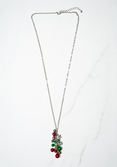 Christmas cluster pendant necklace Image 1