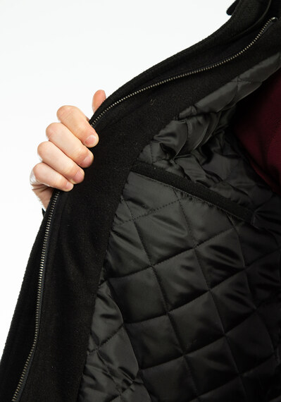 quilted jacket with with polar fleece hood - Do not Upload Image 6