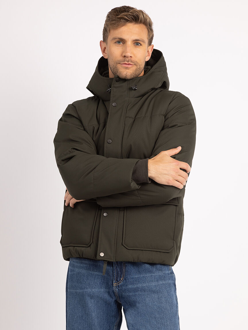 alpine short puffer jacket Image 4
