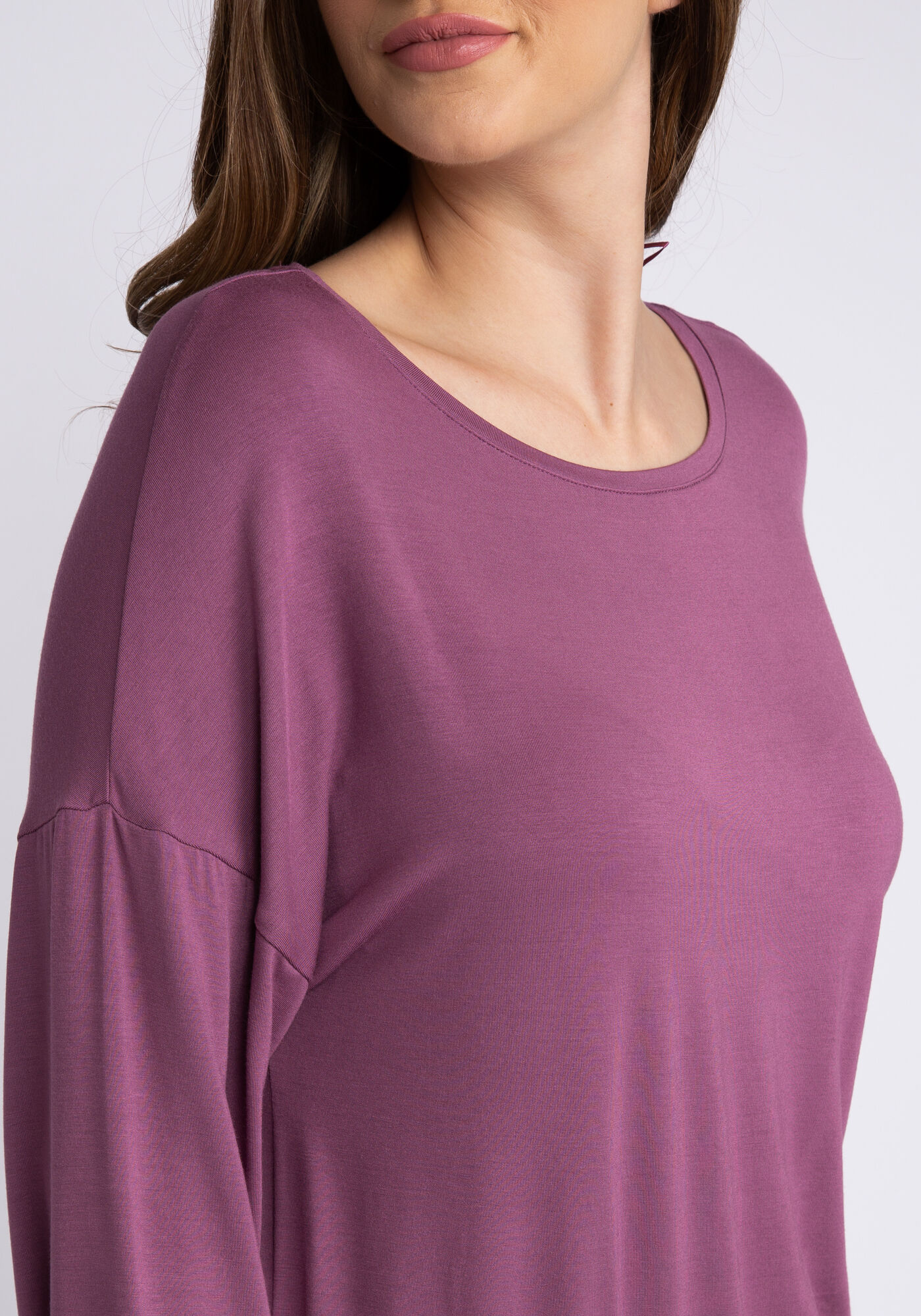 cassidy long sleeve smocked hem top Image 4