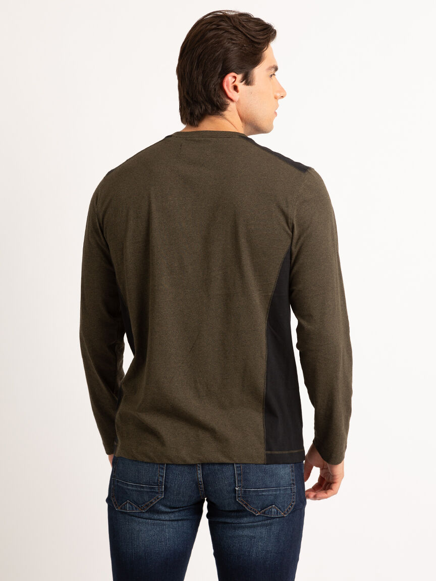 long sleeve henley shirt Image 2