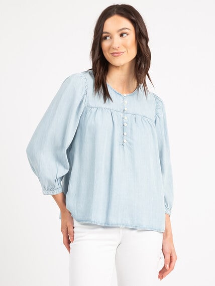 halsey 3/4 sleeve blouse Image 3