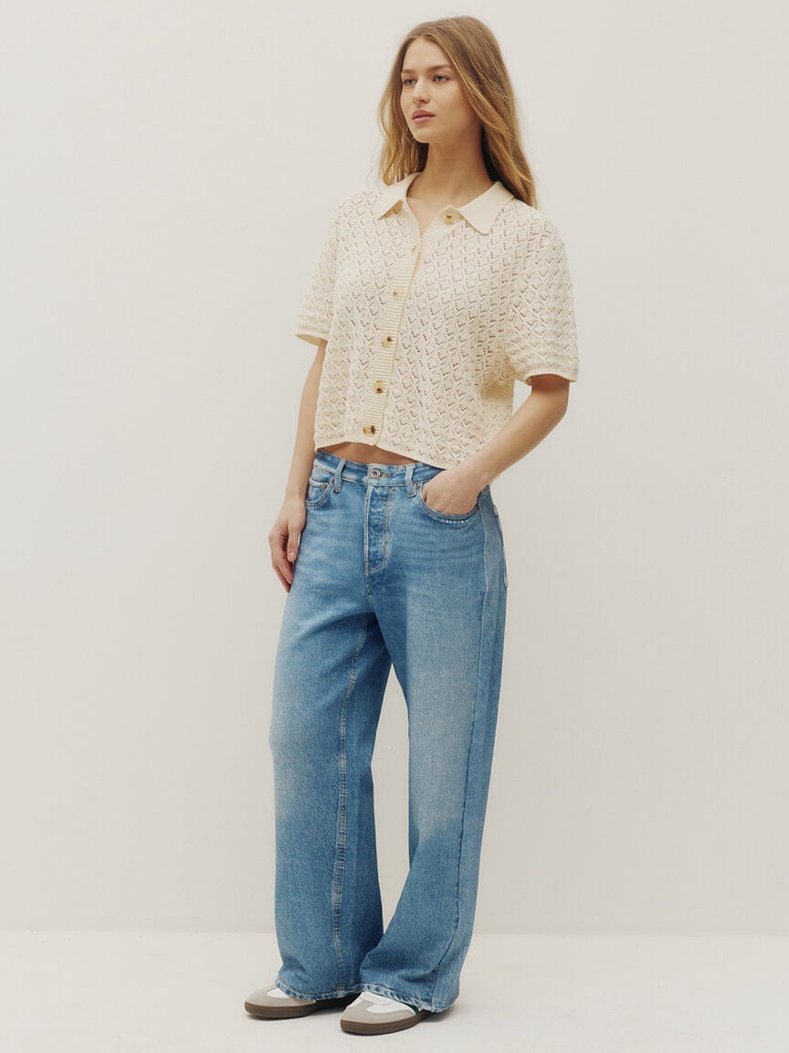 monica beach buttonup