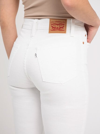 wedgie straight jeans in naturally good white Image 5