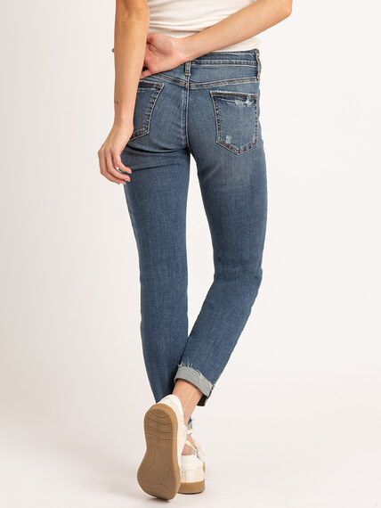 suki mid rise slim straight jeans Image 4