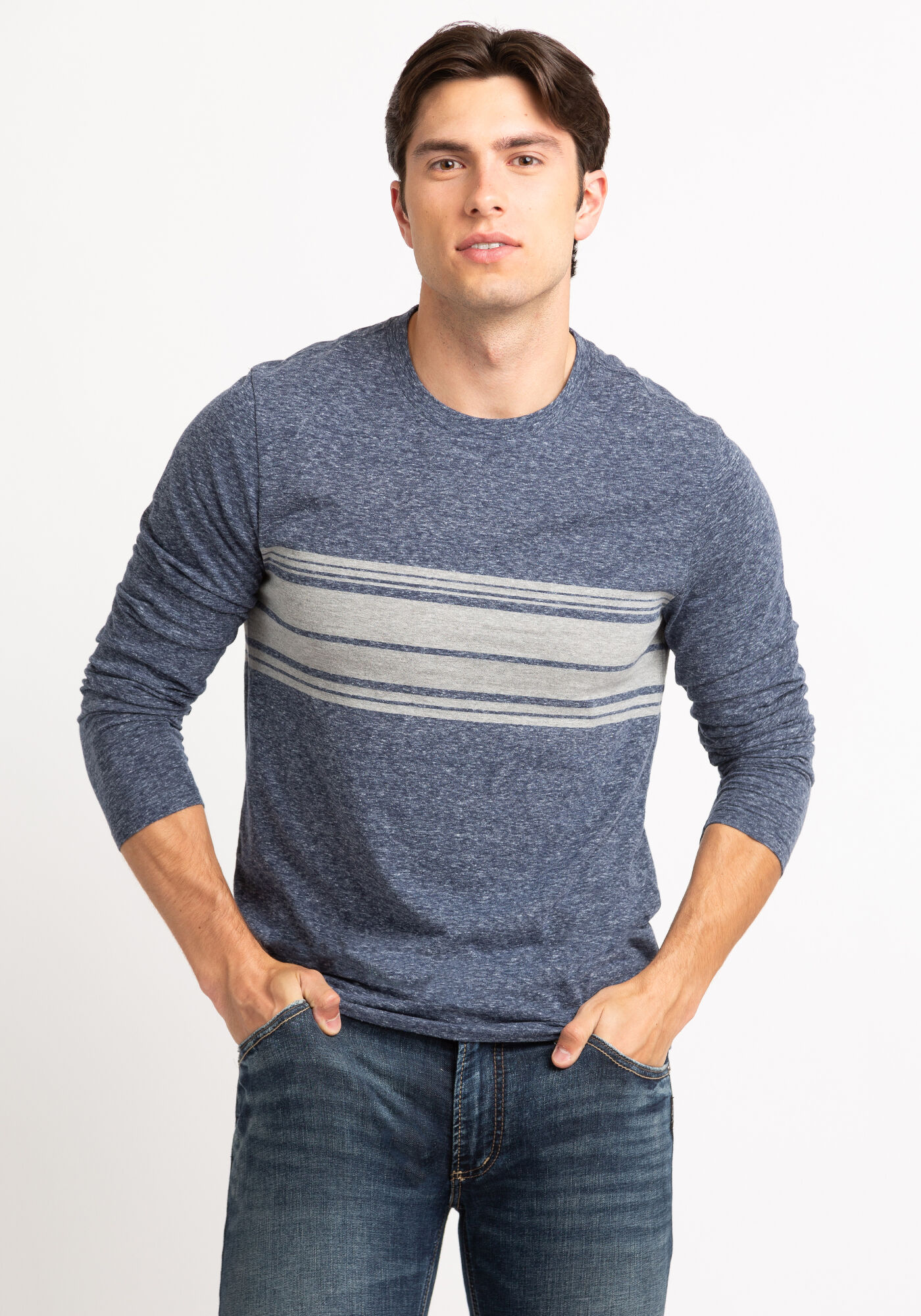 ian snow wash long sleeve t-shirt Image 1