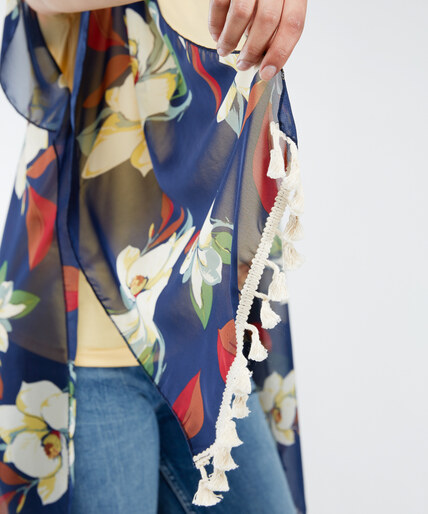 floral kimono with tassels Image 5
