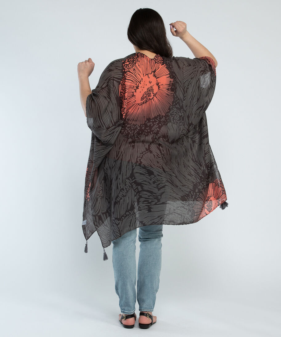 floral print kimono Image 2