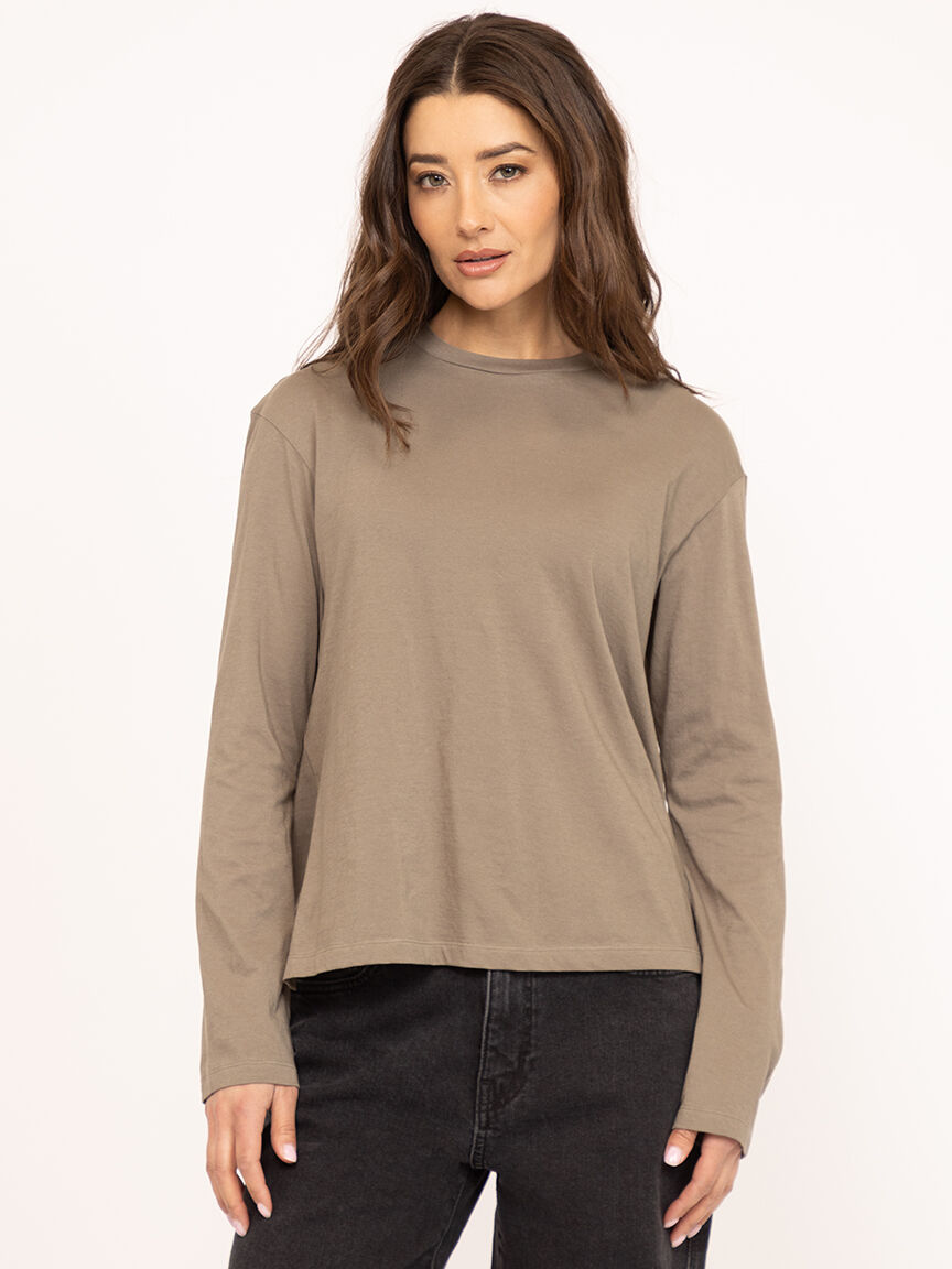 long sleeve tee olive