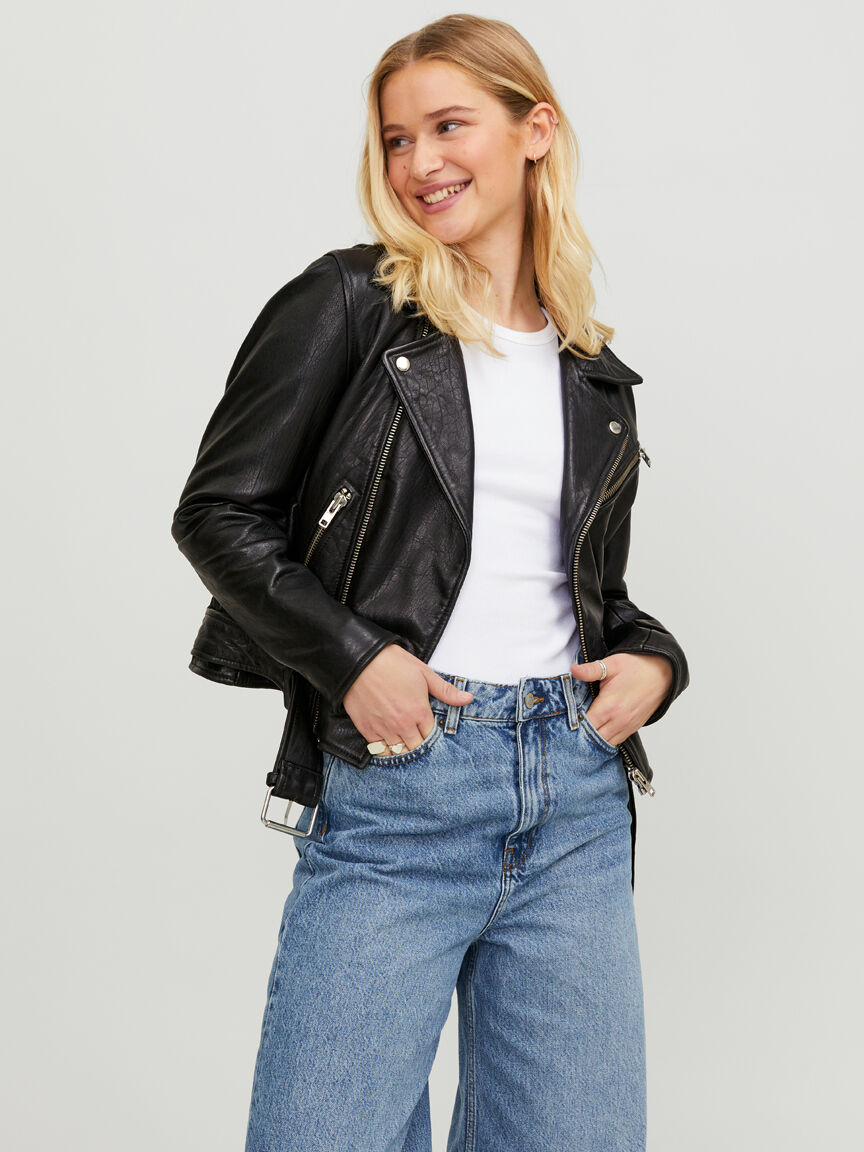 holly leather biker jacket