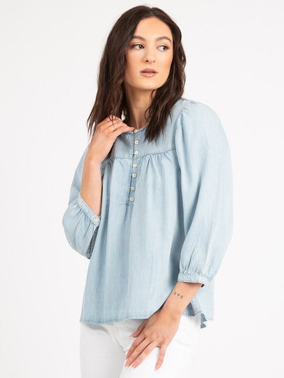 halsey 3/4 sleeve blouse