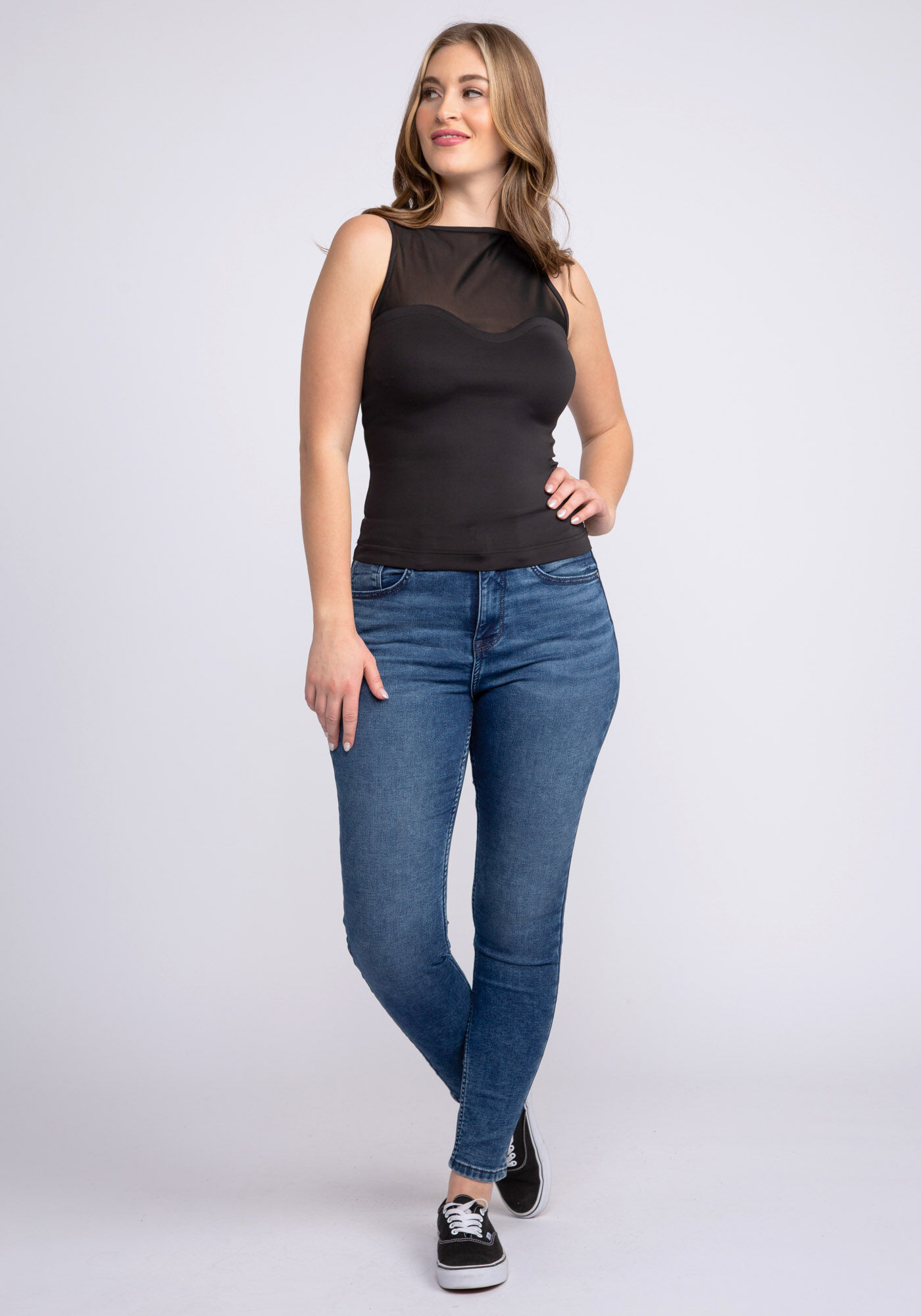 estefana mesh insert tank top Image 3