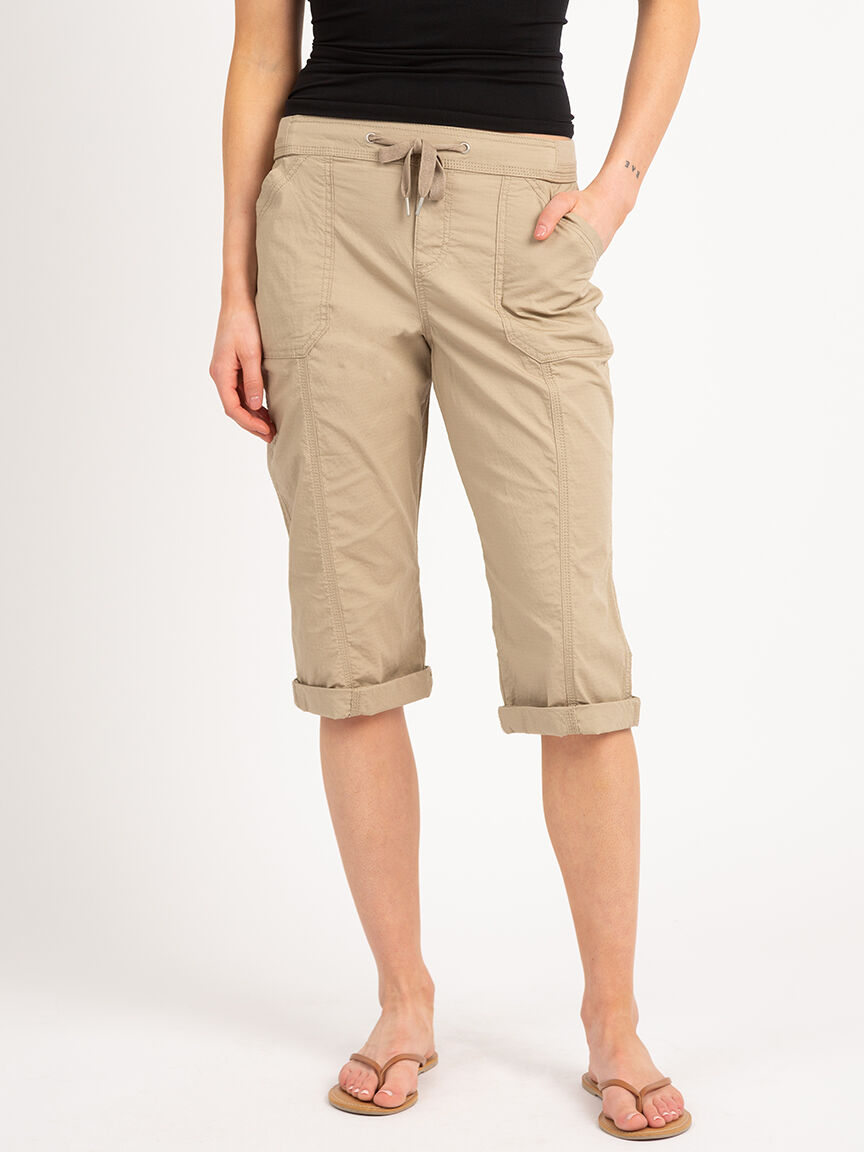 joyce ripstop mid-rise capri Image 2