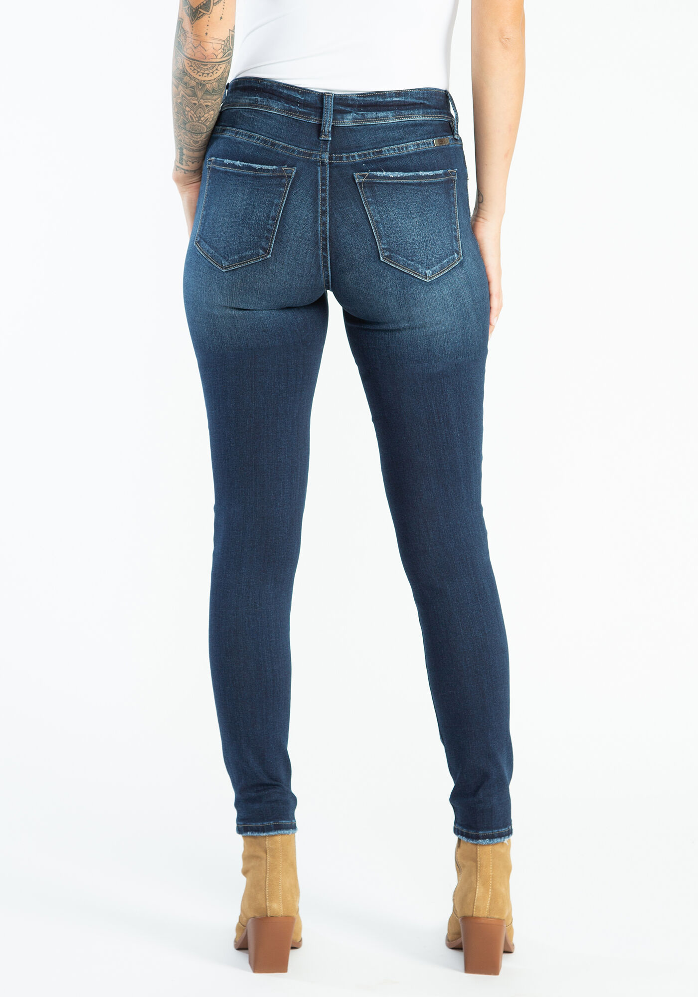 Low rise kancan jeans top