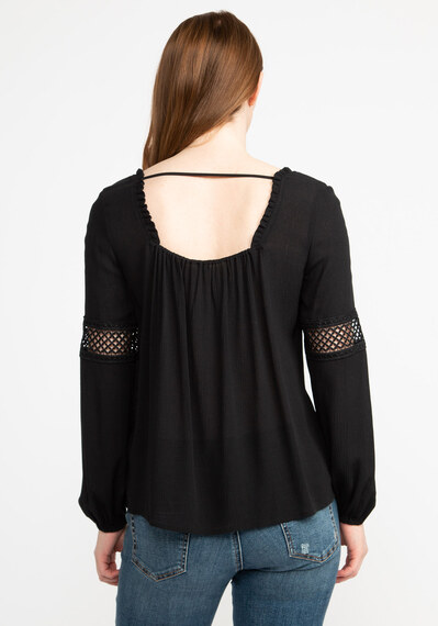 maggie square neck lace trimmed blouse Image 2